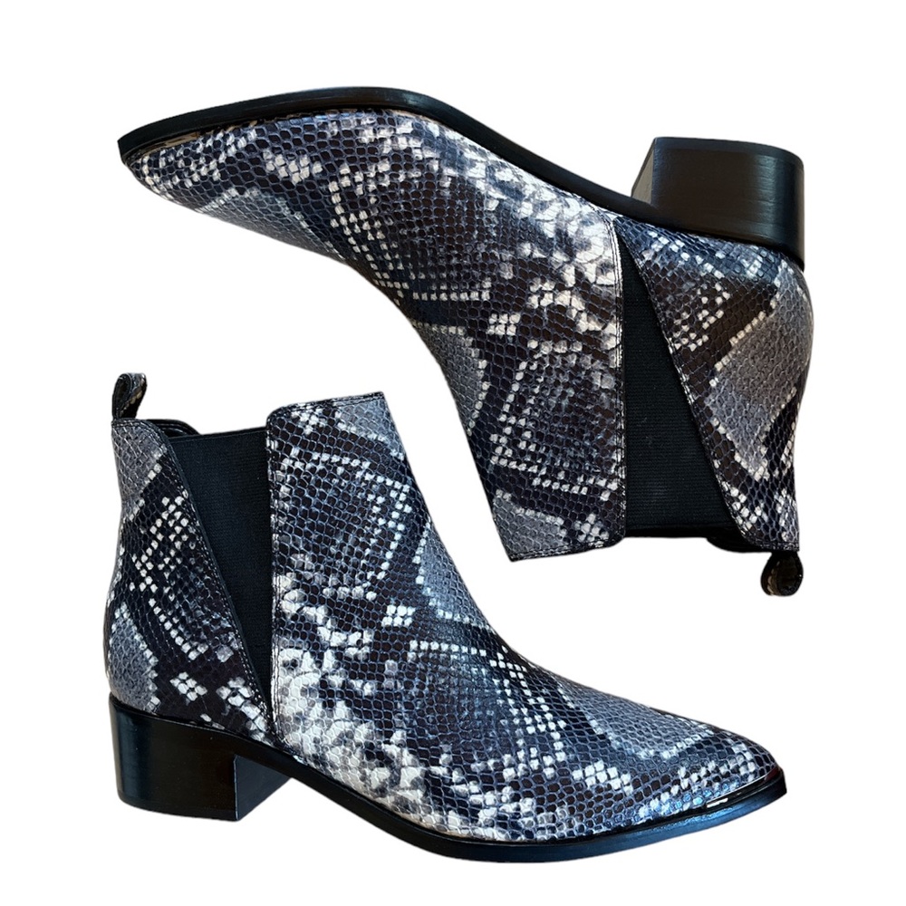 Marc Fisher Yale Snakeskin Chelsea Boot
